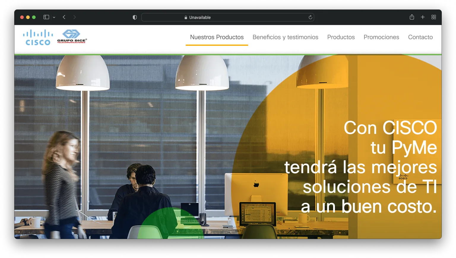 Screenshot of Cisco DICE project