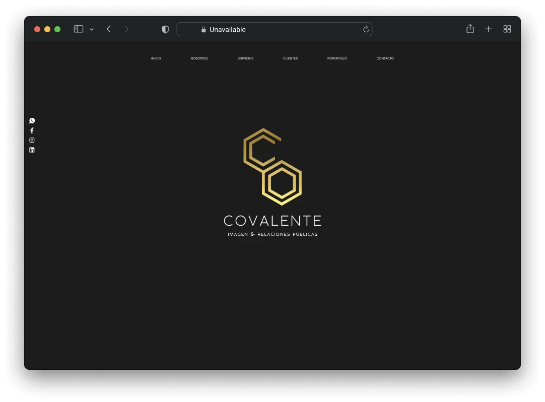 Screenshot of Covalente project